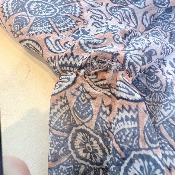 Joie loose & flowy 3/4 sleeve dress w/ separate slip - Picture 12 of 12